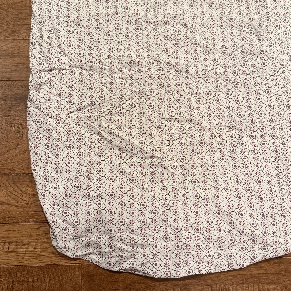 Pottery Barn Kids Brooklyn Fitted Crib Sheet - Purple Floral